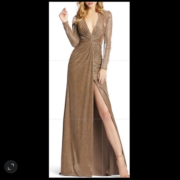 Mac Duggal | Dresses | Twist Front Long 